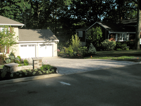 After - Driveway & Landscape Enhanced Curb Appeal