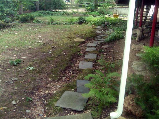 Downspout with Poor Drainage Caused Property Erosion