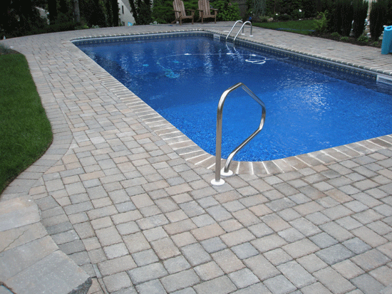 Roman Cobble Finish Concrete Pavers & Coping