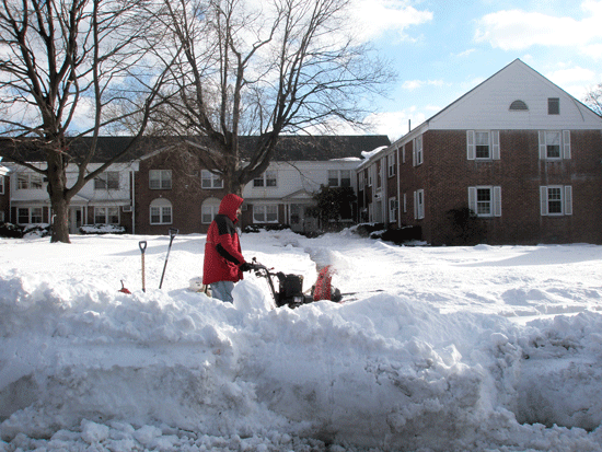 Snow Blowing of Sidewalk